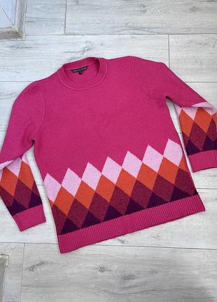 Теплий светрик з малюнком аргайл