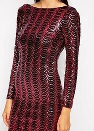 Сукня коротка в паєтаках, clubl, m-l-xl