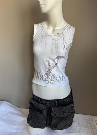 Топ стрази майка y2k гламур вінтаж вінтажна сітка сіточка принт