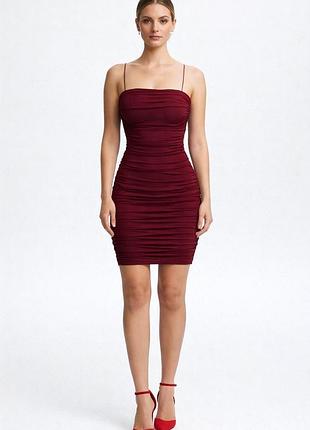 Бордова сукня oh polly