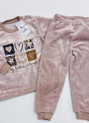 🔥розпродаж🔥тепла зимова плюшева піжама для дівчинки