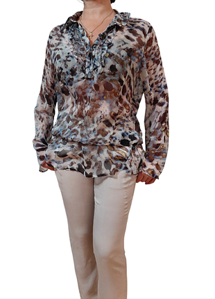 Элегантная шелковая блуза bonita 100% натуральный шелк (silk)