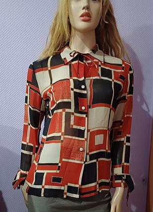 Блуза mario#шовк#вінтаж 4