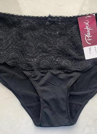 Чорні мереживні трусики playtex