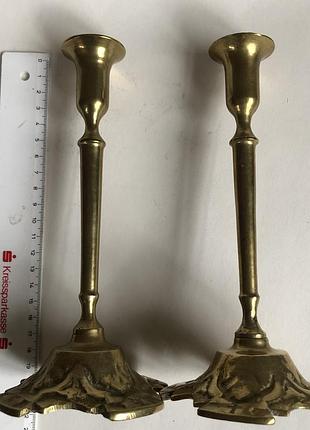 Підсвічник бронза вінтаж на одну свічку