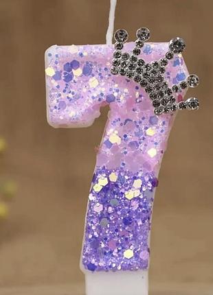 Свічки на торт, свічка цифра 7