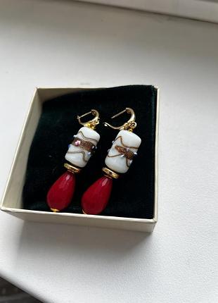 Сережки з муранського скла