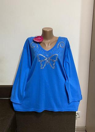 Вишита плотна кофта великий розмір р.3хл