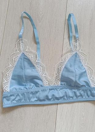 Кружевные и бралет голубой бра ажурный s c 70b 70c 75a