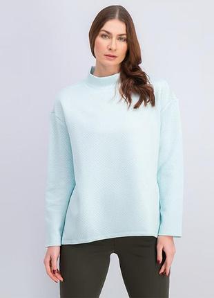 Мятный текстурный свитшот толстовка спорт оверсайз - tcm tchibo германия s-m-l