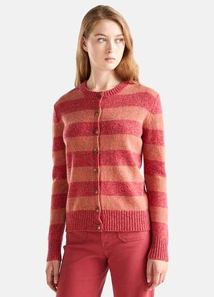 United colors of benetton arket кардиган  в смужку з шотландської вовни