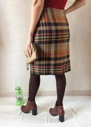 Женская тёплая шерстяная юбка