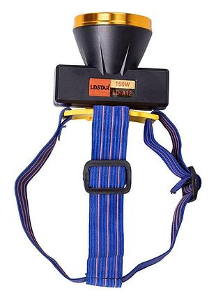 Налобный фонарь аккумуляторный 7х7х5 см led 3 режима работы hp-jg-2