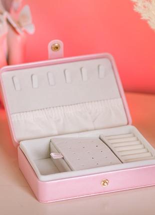 Шкатулка для украшений из эко кожи 16×11×4.7 см органайзер для ювелирных изделий hp-5-30p