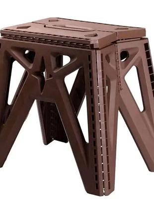 Пластиковая складная табуретка туристическая походный раскладной табурет для кемпинга sj-0102br