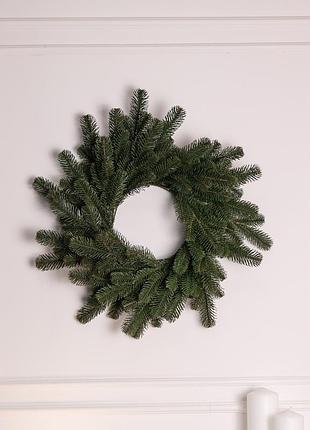Штучний різдвяний вінок зелений святковий 60 см td-vingr