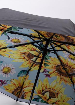 Зонт механический элегантный с принтом прочный надежный из полиэстера диаметр 100 см жетлый hp-23-14y