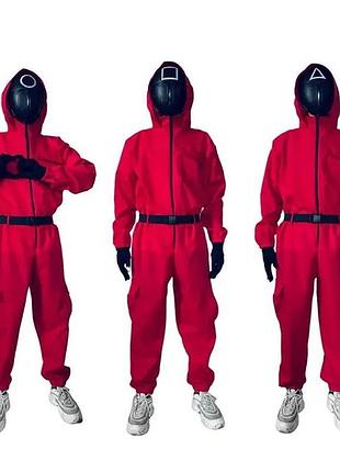 Гра в кальмара костюм карнавальний з маскою