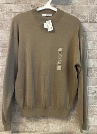 Новий светр з шовку pronto uomo лонгсів з шовку pronto uomo