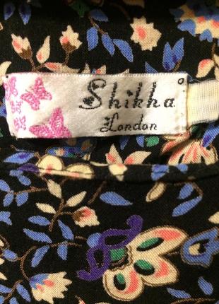 Shikha london кофта туника с цветочным принтом узором6 фото