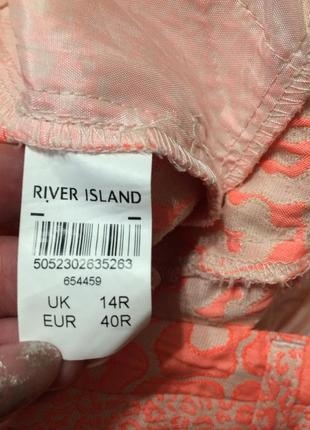 River island neon pink неон розовые яркие брюки штаны капри леопардовый принт7 фото