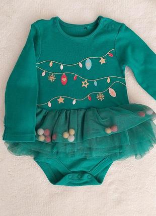 Платье-боди елочка