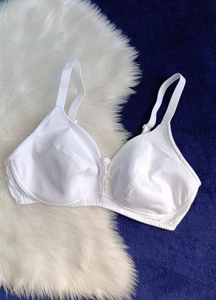 Бюстгальтер бра нижнее белье мягкое без косточек хлопок 70e 80b