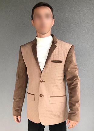 Піджак чоловічий , комбіновані матеріали