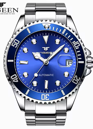 Механічний дайверський годинник з автопідзаводом водонепроникний (3atm) годинник  fngeen