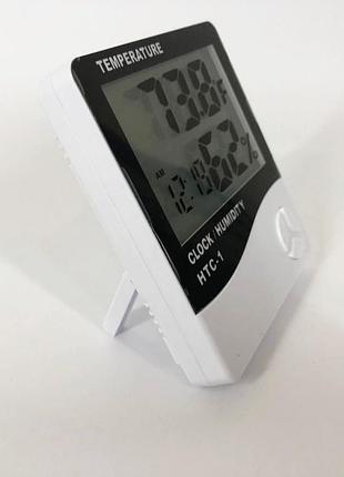 Термогигрометр generic htc-1 часы будильника метеостанция, термометр гигрометр в любом месте 6