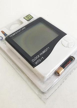 Термогигрометр generic htc-1 часы будильника метеостанция, термометр гигрометр в любом месте 4
