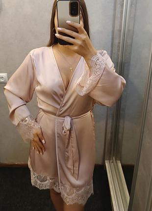 Новий ніжно-рожевий халатик