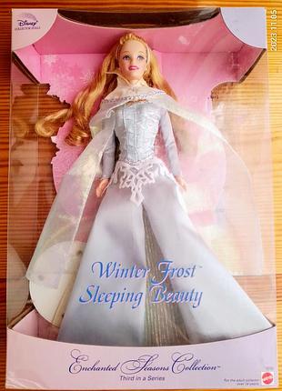 Кукла барби аврора спящая красавица зима barbie disney winter frost. mattel. дешево