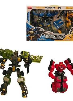 91831 xl трансформер 2 штуки, додаткові деталі, зброя, 2 різновиди, у коробці