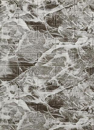 Декоративная 3d панель самоклейка 700x770x3мм мрамор чёрный (061-3) sw-00000691
