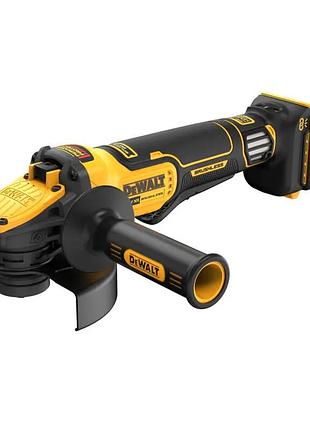 Профессиональная шлифмашина угловая - болгарка аккумуляторная бесщеточная dewalt dcg416vs: без акб, диск 125мм