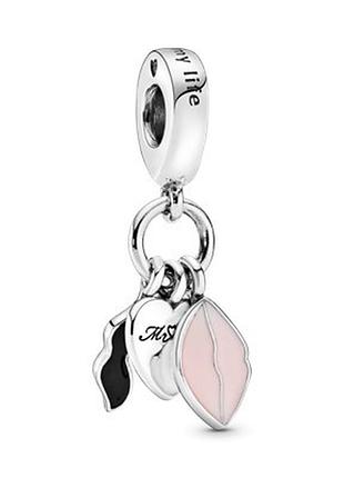 Срібна намистина пандора "містер та місіс" 797273enmx