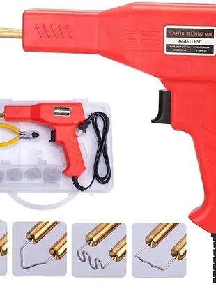 Качественный паяльник для ремонта бамперов, пластиковых деталей lex lxpbw100-b: 50вт, 200 скоб