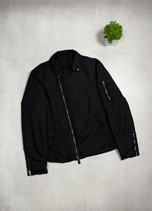 Бомбер куртка allsaints чоловічий чорний преміальний