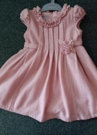 Нарядное шерстяное фирменное платье на 3года