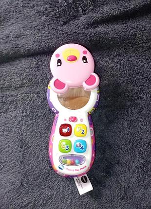 Игрушечный-телефон vtech peek &amp; play phone.