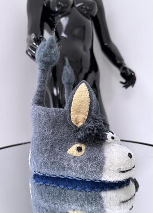 Эксклюзивные сапожки - тапочки ослики sew heart felt