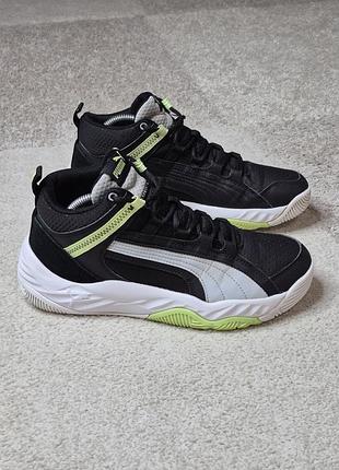 Кожаные мужские кроссовки puma, высокие зимние мужские кроссовки пума р.41