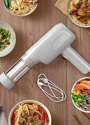 Електрична машинка для приготування домашньої локшини xl-859 біла апарат для виробництва локшини