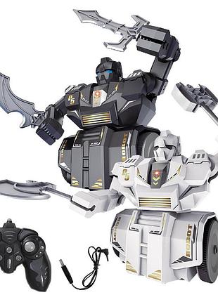 Інтерактивний бойовий робот jjrc r33 з пультом | іч-керування, світло, звук, стрільба, танці