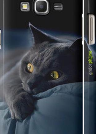 Чехол на samsung galaxy j2 prime дымчатый кот "825c-466-73076"