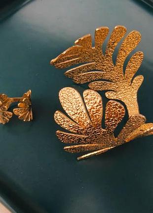 Браслет с кольцом флора бижутерия