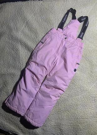 Зимові лижні теплі термо штани напівкомбінезон brugi 98-104см