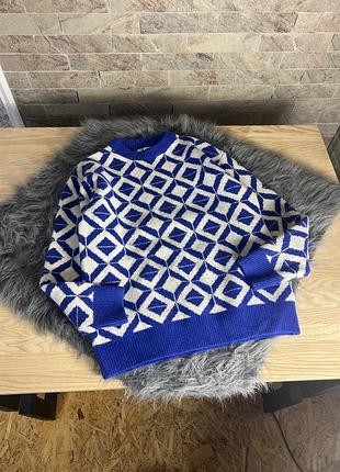 Теплий плотний светр zara