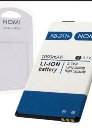Аккумулятор nomi nb-241+ для i241, i241+ 1200 mah original бу перепаковка посилена